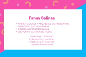 Cotillón Ja y Eventos Fanny Salinas Lugo