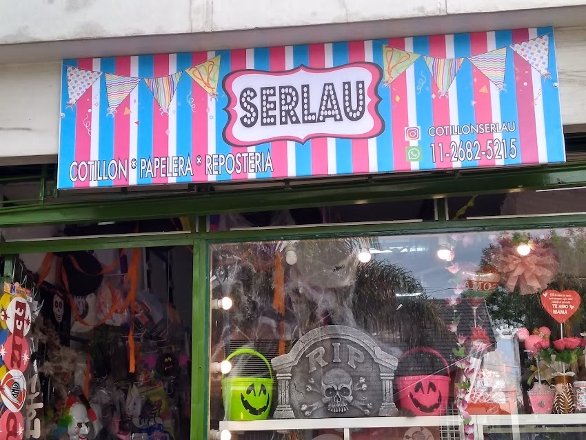 Cotillón Serlau tienda y ambientaciónes